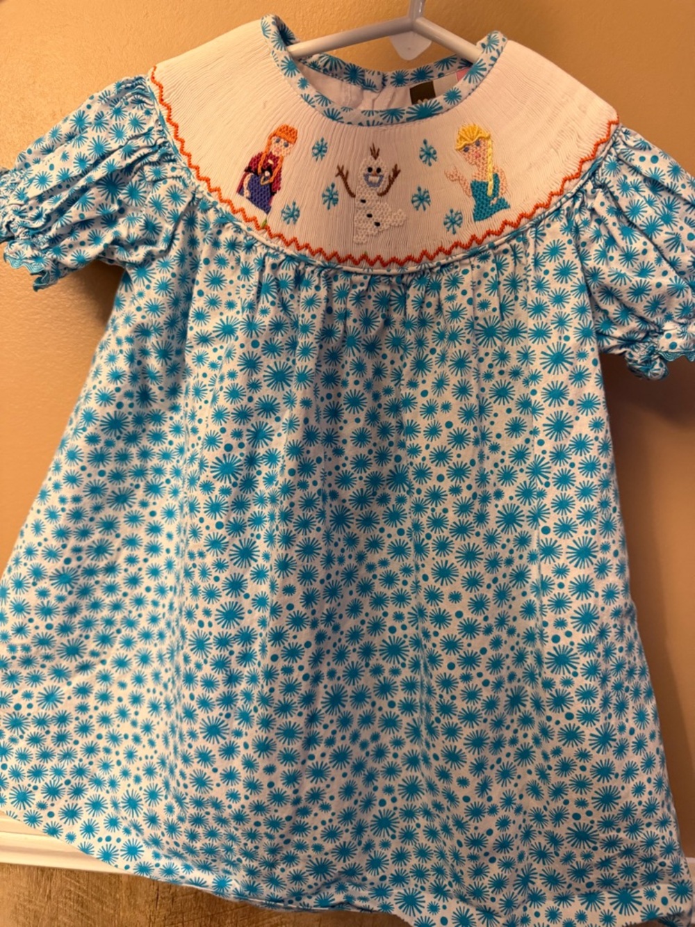 Banana Split Smocked Dress Frozen